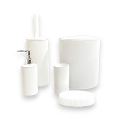 5 Piece Bathroom Set (White)