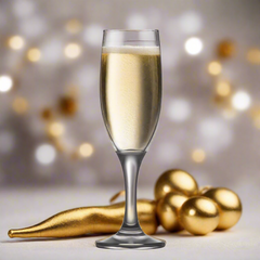 Champagne Glasses, Set of 3, Thick Glass, European Quality