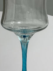 Color Twist Stem Wine Glasses, Set of 3