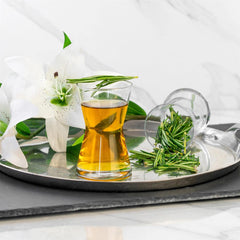 Small Hourglass Shape Tea, Water, Spritzer Cups, Set of 6