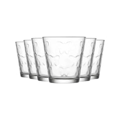 Butterfly Cups, Embossed Design, Set of 6