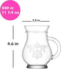 Designer Glass Cups, Set of 2