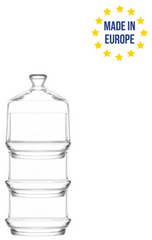 Tall Stackable Glass Jar