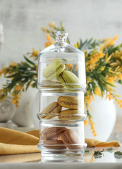Tall Stackable Glass Jar