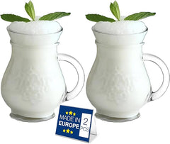 Designer Glass Cups, Set of 2