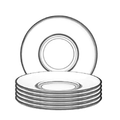 Glass Saucer Plate Small Round Shape