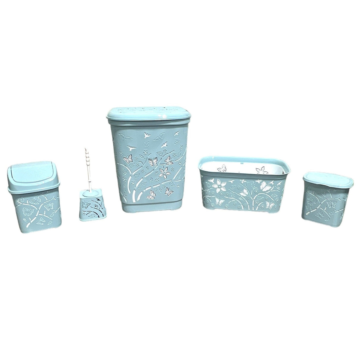 5 Piece Hamper Set with 3D Butterfly Effect