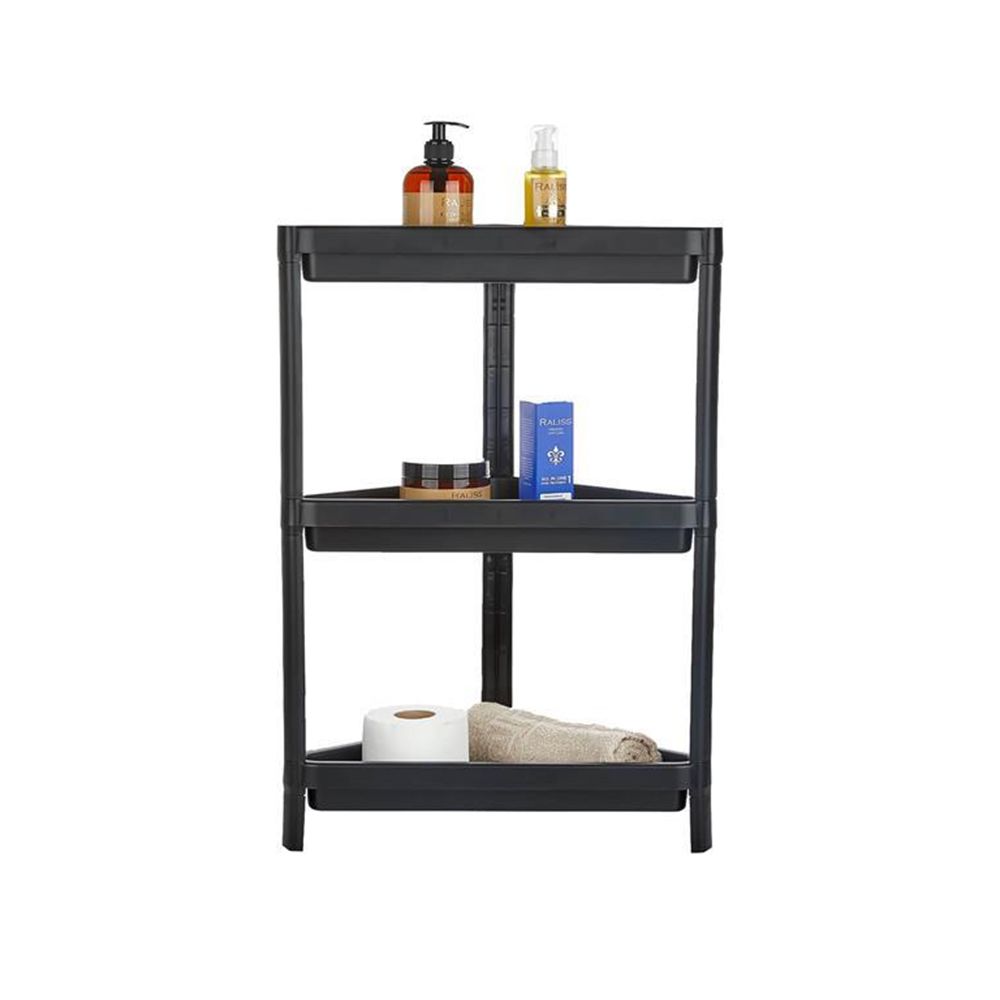 Plastic Corner Shelf, 3 Tier