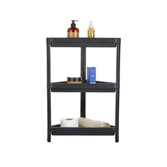 Plastic Corner Shelf, 3 Tier