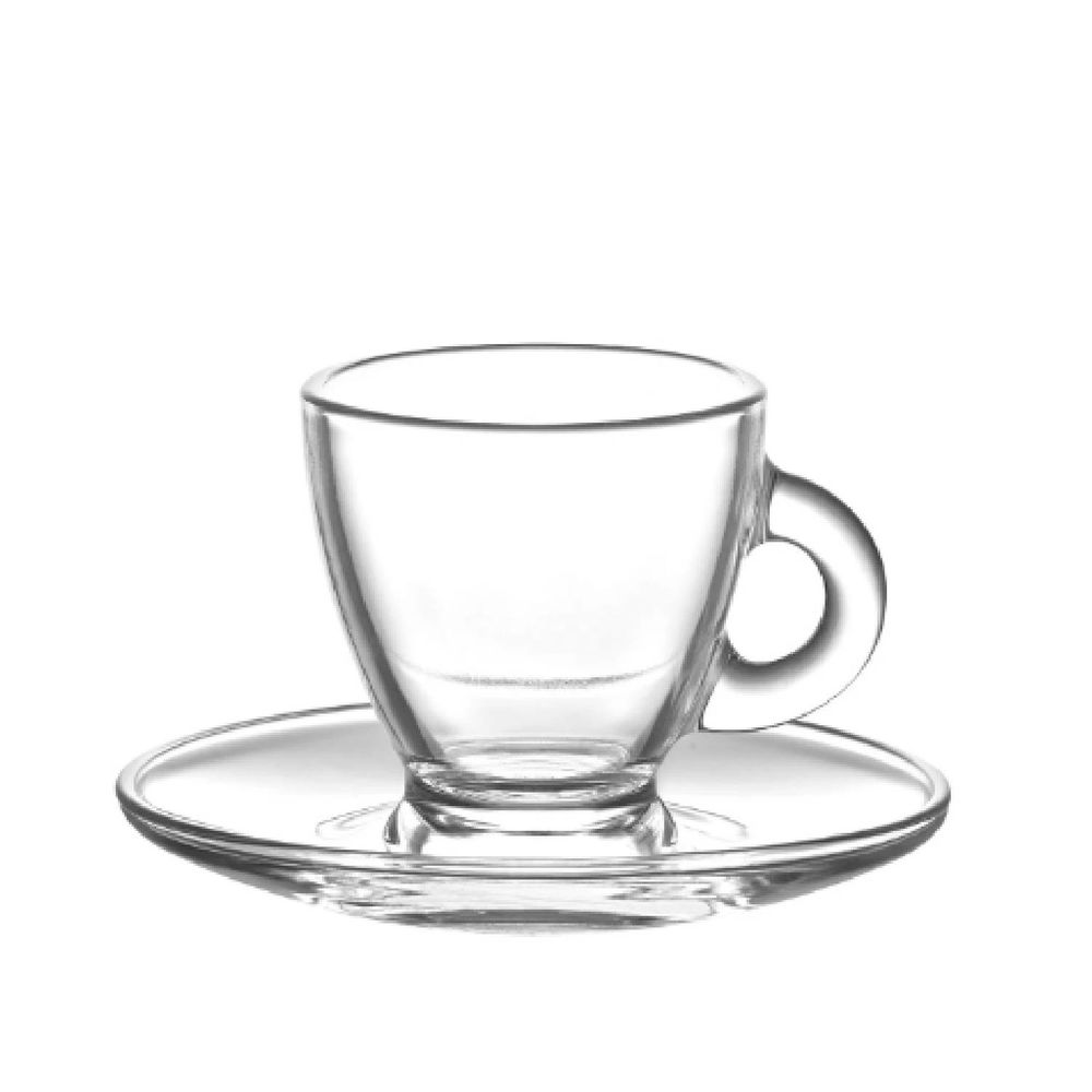 12 Piece Glass Tea & Espresso Cup Set