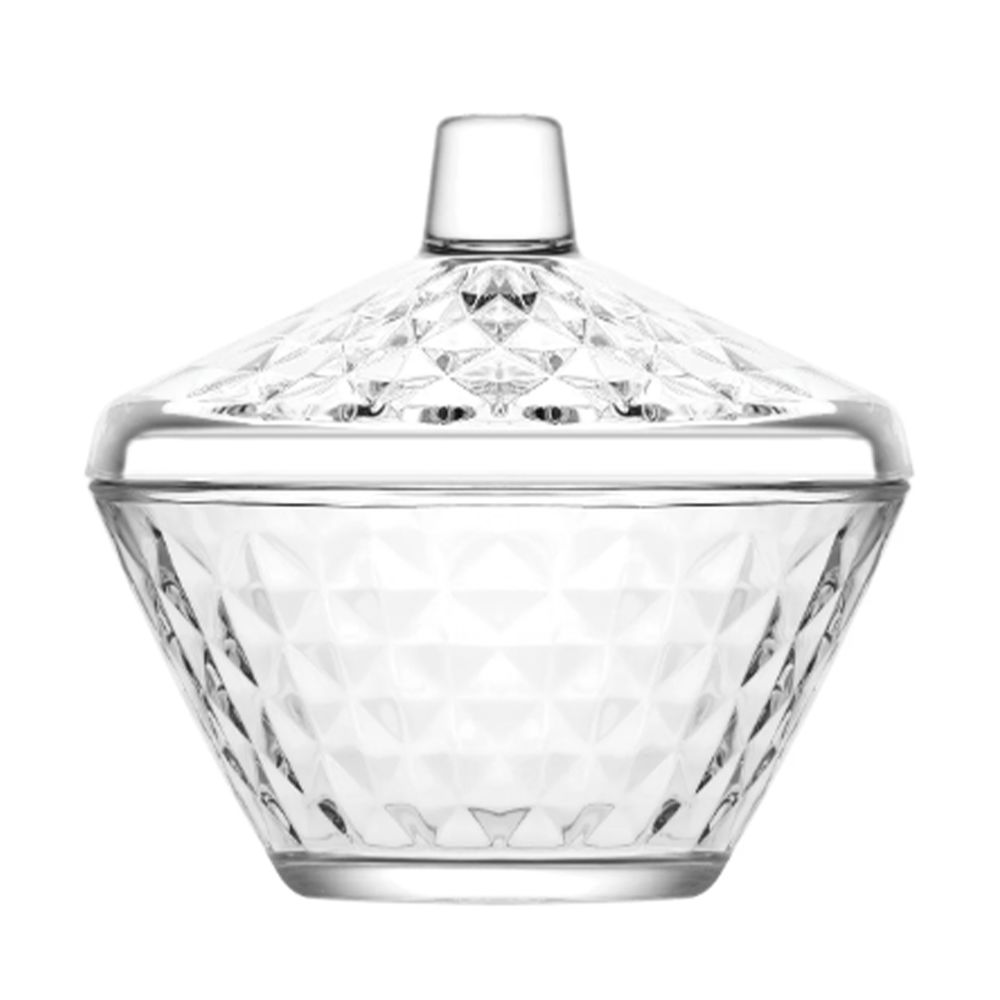 Glass Sugar Bowl with Lid