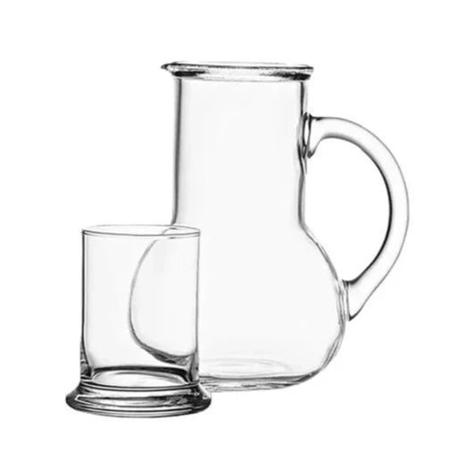 Glass Pitcher with Built in Cup