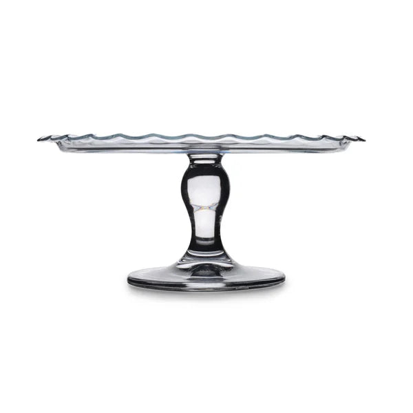 Glass Pedestal Serving Tray