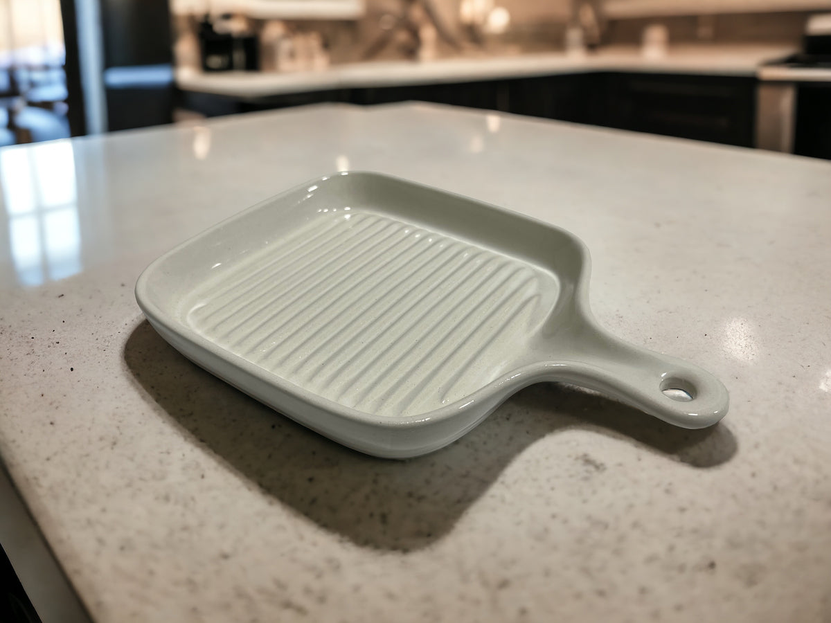 Grill Style Ceramic Baking Pan