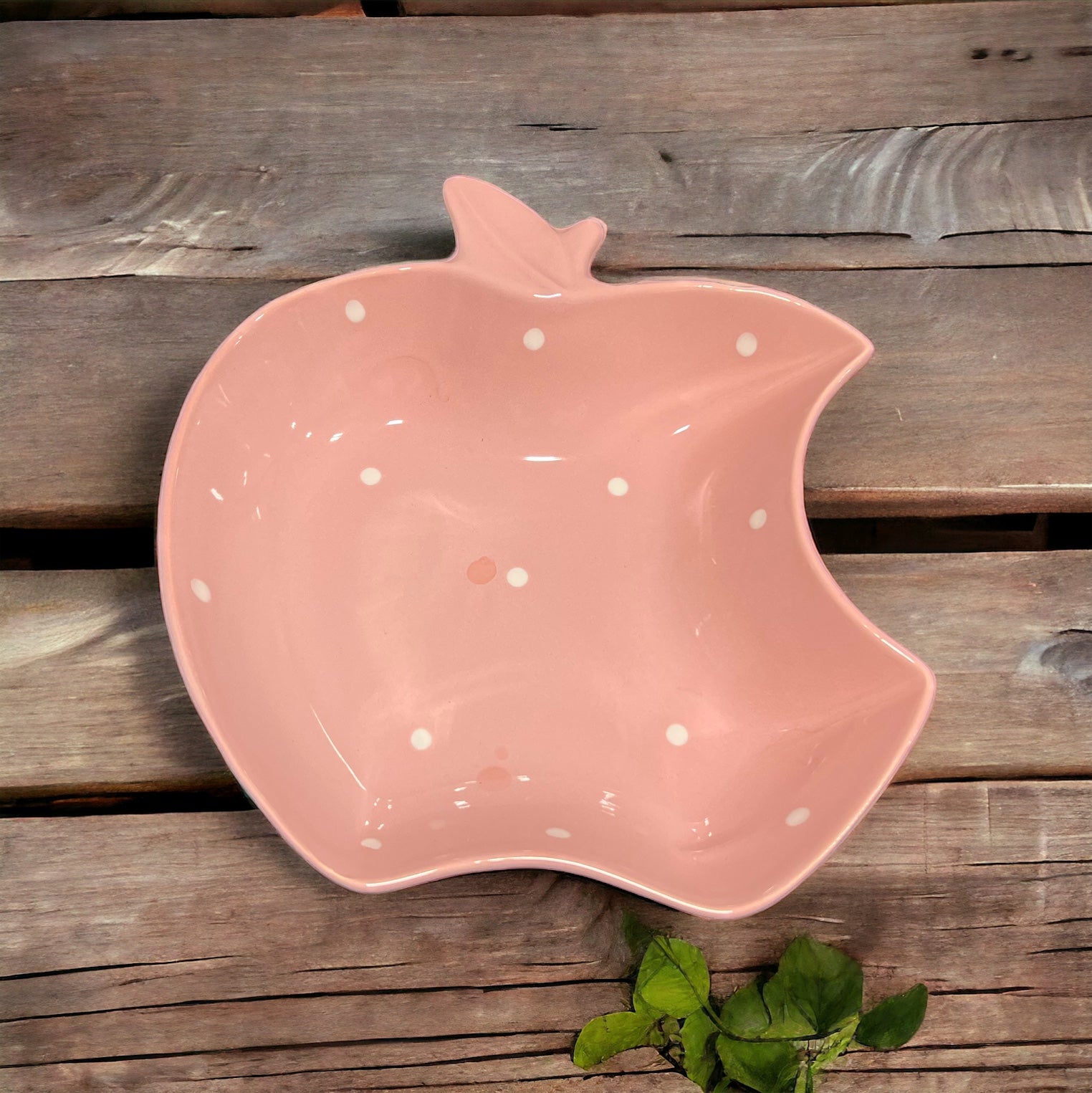 Apple Shaped Ceramic Bowl