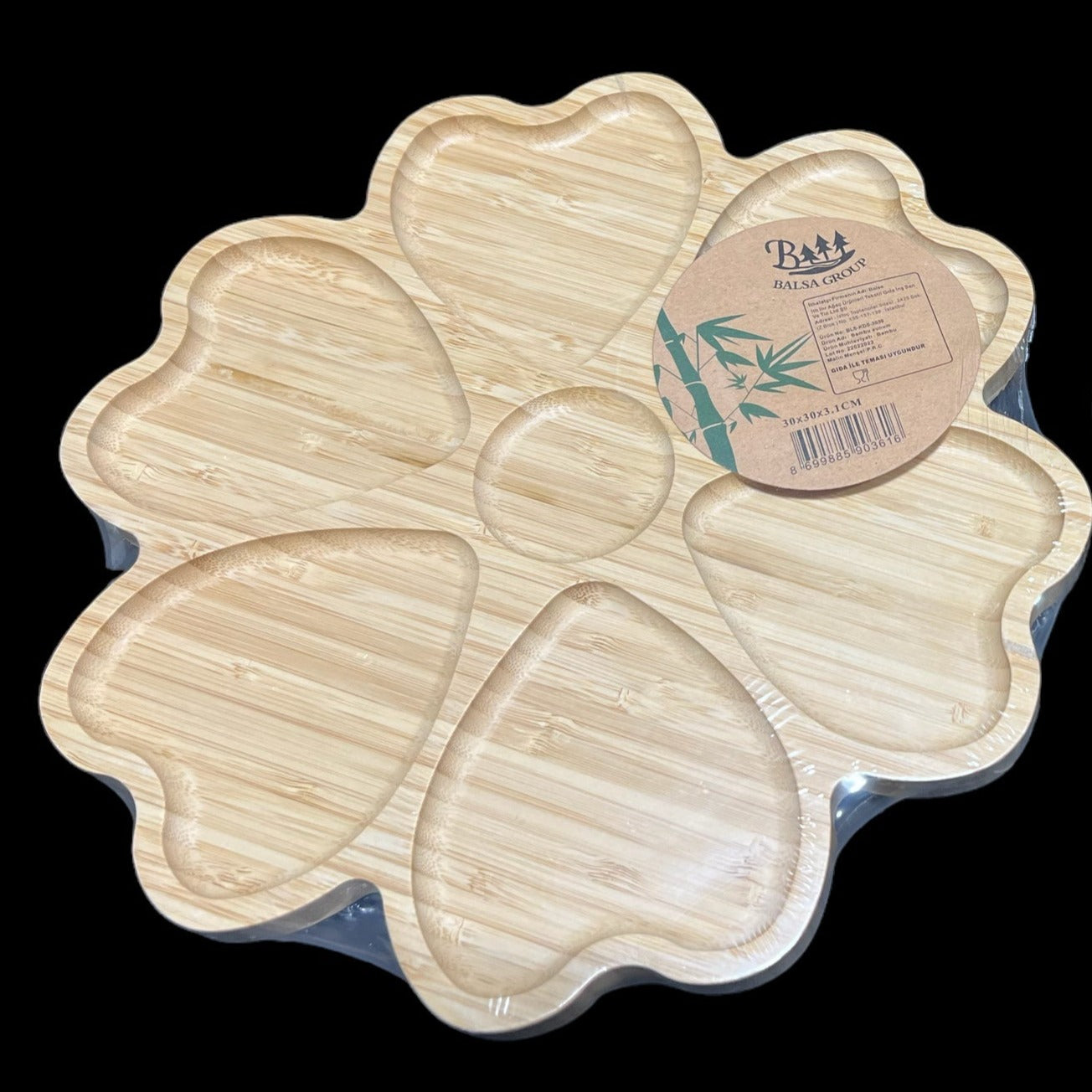 360 Spinning Bamboo Tray