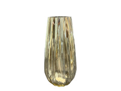 Gray Pearlescent Glass Vase