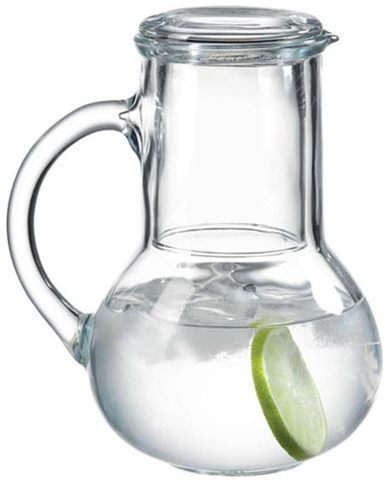 Glass Pitcher with Built in Cup