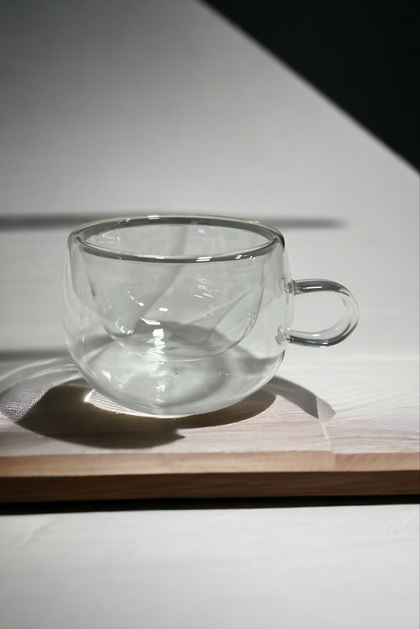 Double Wall Glass Beverage Mug