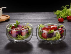 Double Wall Glass Cereal, Salad, Soup Bowl