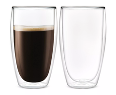 Tall Double Wall Glass Cup