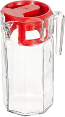 Red Cap Glass Pitcher