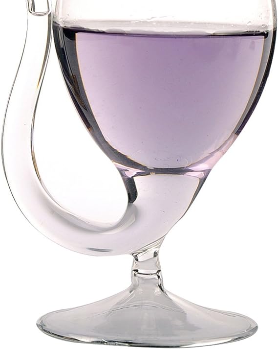 Round Base Glass Cup with Built in Straw