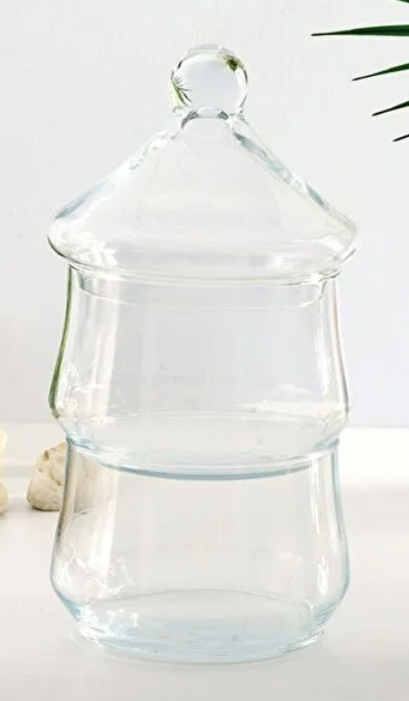 Stackable Glass Jar