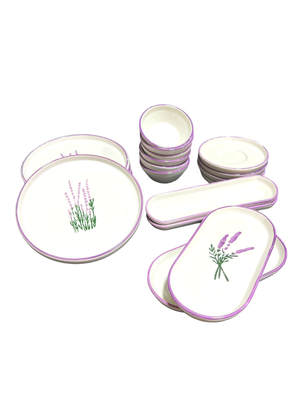 18 Piece Serving Plate Set