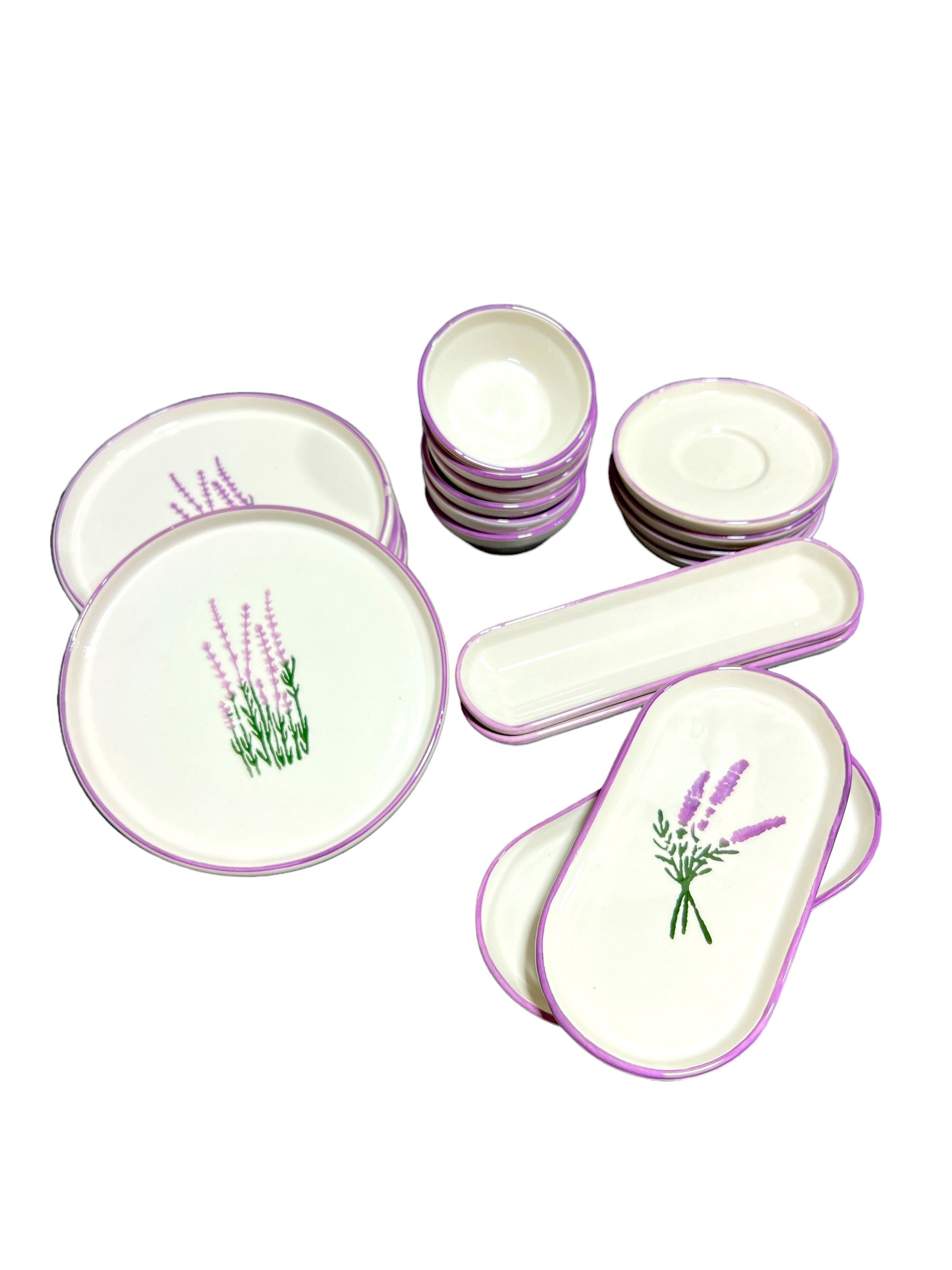 18 Piece Serving Plate Set