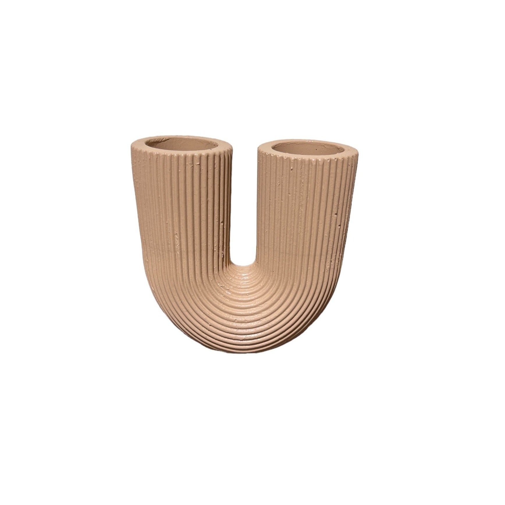 Handmade U-Shaped Deco Vase