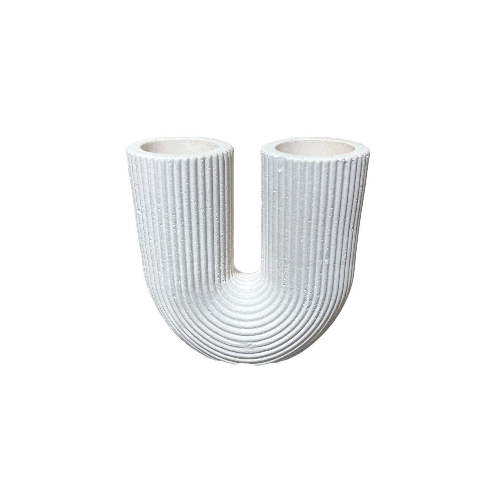 Handmade U-Shaped Deco Vase