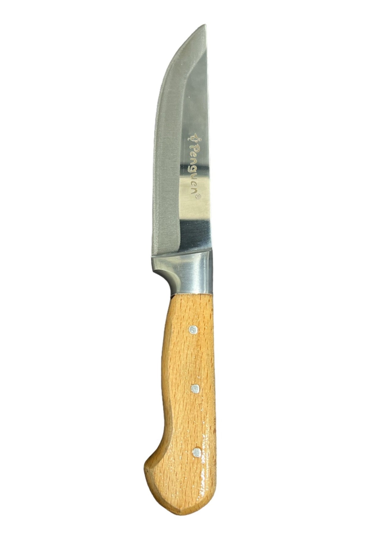 9-inch Wood Handle, Stainless Steel Knife