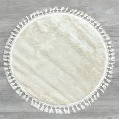 Round Tasseled 37" Rug