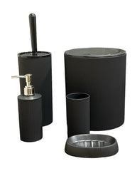 5 Piece Bathroom Set (Black)